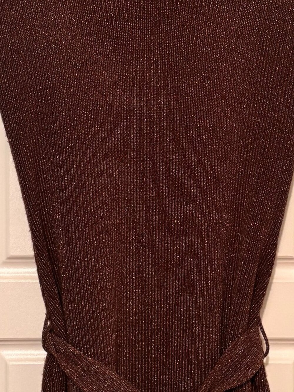 Bebe Metallic Knit Sweater Dress - Vintage
